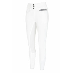 Pantaloni Pikeur Candela full grip da donna Ganzbesatz Bianco