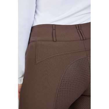 Pantaloni Pikeur Candela full grip da donna Ganzbesatz Tartufo Marrone