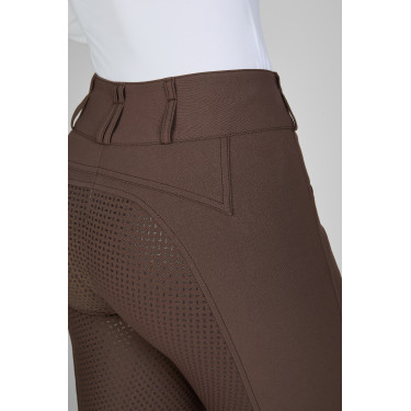 Pantaloni Pikeur Candela full grip da donna Ganzbesatz Tartufo Marrone