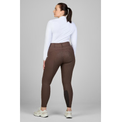 Pantaloni Pikeur Candela full grip da donna Ganzbesatz Tartufo Marrone