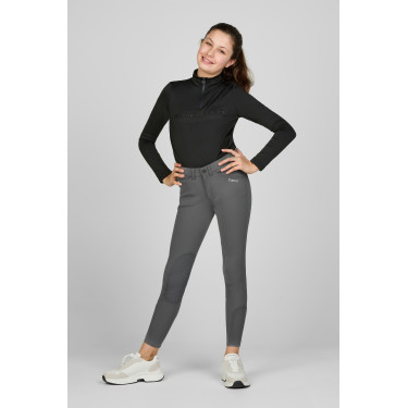 Pantaloni Pikeur bambino Brooklyn grip ginocchia Grigio chiaro Pantaloni Pikeur bambino Brooklyn grip ginocchia Grigio chiaro