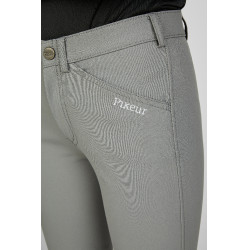 Pantaloni Pikeur bambino Brooklyn grip ginocchia Grigio chiaro Pantaloni Pikeur bambino Brooklyn grip ginocchia Grigio chiaro