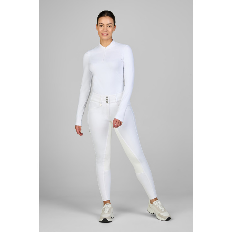 Pantaloni da donna Pikeur New Candela con falso fondello in pelle 3978 a vita alta