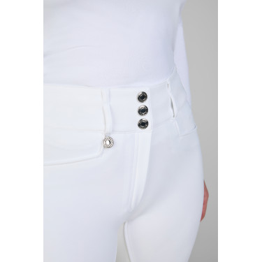 Pantaloni da donna Pikeur New Candela con falso fondello in pelle 3978 a vita alta Pantaloni da donna Pikeur New Candela con falso fondello in pelle 3978 a vita alta