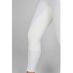 Pantaloni da donna Pikeur New Candela con falso fondello in pelle 3978 a vita alta Bianco