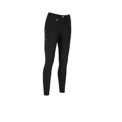 Pantaloni Pikeur da donna New Lugana con falso fondo in pelle 0908 vita media Nero Pantaloni Pikeur da donna New Lugana con falso fondo in pelle 0908 vita media Nero