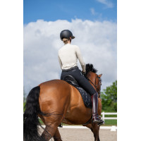 Pantaloni Pikeur da donna New Lugana con falso fondo in pelle 0908 vita media Bianco