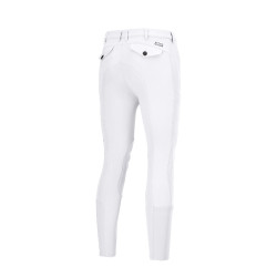 Pantaloni Pikeur da uomo Navaro grip alle ginocchia Bianco