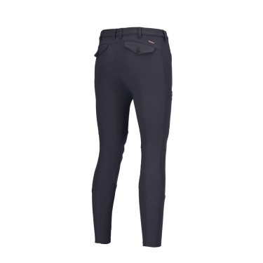Pantaloni Pikeur da uomo Navaro grip alle ginocchia Ombra scura Grigio Pantaloni Pikeur da uomo Navaro grip alle ginocchia Ombra scura Grigio