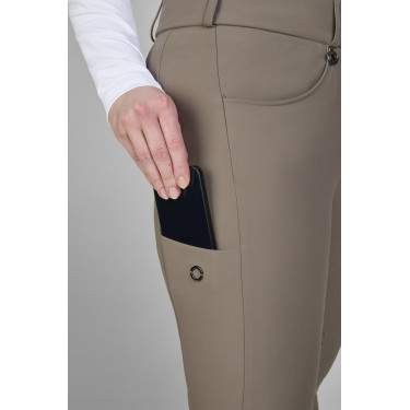 Pantaloni Amia 6805 Pikeur grip alle ginocchia vita media donna Talpa Marrone