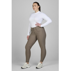 Pantaloni Amia 6805 Pikeur grip alle ginocchia vita media donna Talpa Marrone