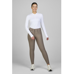 Pantaloni Amia 6805 Pikeur grip alle ginocchia vita media donna Talpa Marrone