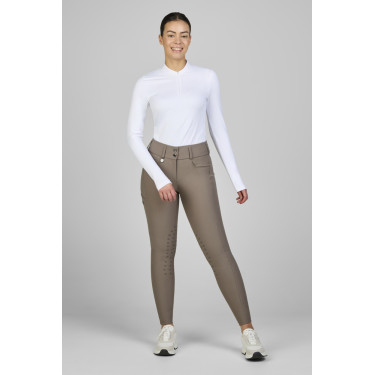 Pantaloni Amia 6805 Pikeur grip alle ginocchia vita media donna Talpa Marrone