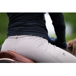 Pantaloni Amia 6805 Pikeur grip alle ginocchia vita media donna Talpa Marrone