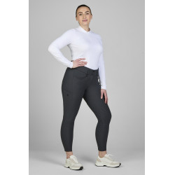 Pantaloni Amia 6805 Pikeur grip alle ginocchia vita media donna Ombra scura Grigio