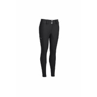 Pantaloni Pikeur a vita media da ragazza full grip 9306 Nero