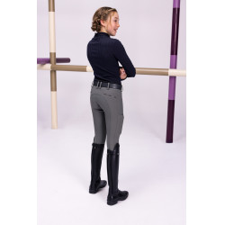 Pantaloni Pikeur a vita media da ragazza full grip 9306 Grigio chiaro Pantaloni Pikeur a vita media da ragazza full grip 9306 Grigio chiaro