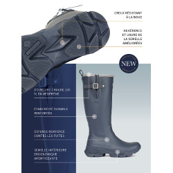 Stivali in gomma LeMieux Ultra Stride Wellington Marina Blu marino
