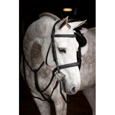 Briglia Hunter con lacci LeMieux Nero / argento Briglia Hunter con lacci LeMieux Nero / argento