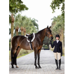 Martingala fissa Hunter LeMieux Havana / argento Marrone