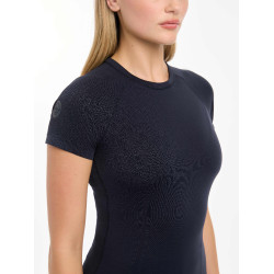 T-shirt a maniche corte LeMieux senza cuciture Britney Marina Blu marino T-shirt a maniche corte LeMieux senza cuciture Britney Marina Blu marino