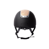 Casco da equitazione con ornamento in cristallo Horze Arix II Nero / nero Casco da equitazione con ornamento in cristallo Horze Arix II Nero / nero