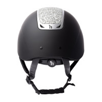 Casco da equitazione con ornamento in cristallo Horze Arix II Nero / nero