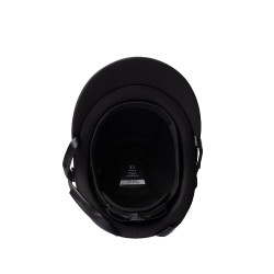 Casco da equitazione con ornamento in cristallo Horze Arix II Nero / argento