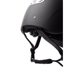 Casco da equitazione con ornamento in cristallo Horze Arix II Nero / argento