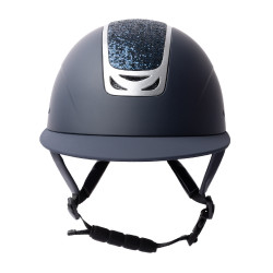 Casco da equitazione con ornamento in cristallo Horze Arix II Blu scuro / blu scuro Casco da equitazione con ornamento in cristallo Horze Arix II Blu scuro / blu scuro