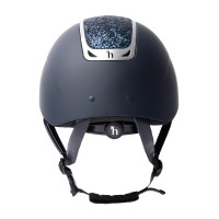 Casco da equitazione con ornamento in cristallo Horze Arix II Blu scuro / blu scuro