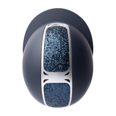 Casco da equitazione con ornamento in cristallo Horze Arix II Blu scuro / blu scuro Casco da equitazione con ornamento in cristallo Horze Arix II Blu scuro / blu scuro