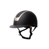Casco da equitazione tecnologia Majoris MIPS II B Vertigo Nero