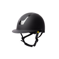 Casco da equitazione tecnologia Majoris MIPS II B Vertigo Nero / argento