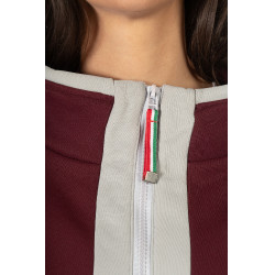 Felpa Livigno donna HKM Bordeaux Felpa Livigno donna HKM Bordeaux