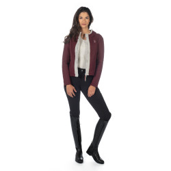 Felpa Livigno donna HKM Bordeaux Felpa Livigno donna HKM Bordeaux
