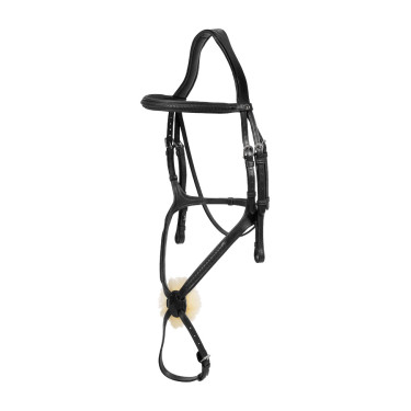 Briglia con capezzina combinata intrecciata New English Collection by Dy'on Nero Briglia con capezzina combinata intrecciata New English Collection by Dy'on Nero