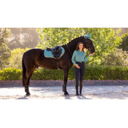 Tappetino LeMieux Suede Close Contact Square Laguna Blu Tappetino LeMieux Suede Close Contact Square Laguna Blu