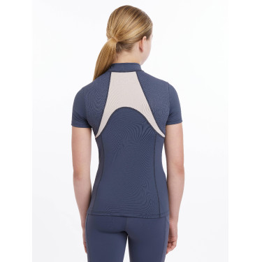 Intimo in rete Mia LeMieux Young Rider a maniche corte Crepuscolo blu