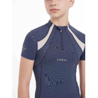 Intimo in rete Mia LeMieux Young Rider a maniche corte Crepuscolo blu