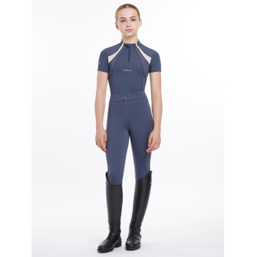 Intimo in rete Mia LeMieux Young Rider a maniche corte Crepuscolo blu