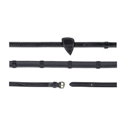 Gummizügel 1/2" mit 7 Stoppern und geflochtener Verarbeitung D Collection Dy'on Nero Gummizügel 1/2" mit 7 Stoppern und geflochtener Verarbeitung D Collection Dy'on Nero