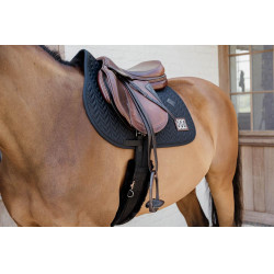 Sottosella da competizione Fishbone con 2 numeri Kentucky Jumping Nero