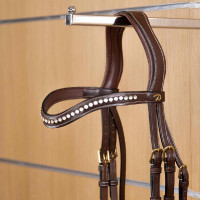 Frontalino Swarovski V Bianco Dy'on D Collection Marrone