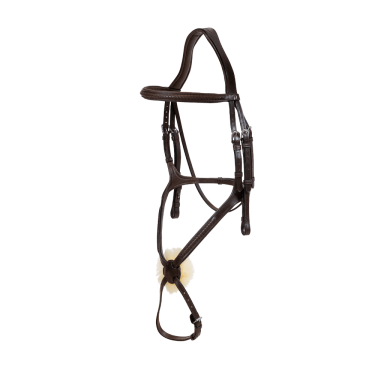 Briglia Capezzina Incrociata Intrecciata New English Collection Dy'on Marrone Briglia Capezzina Incrociata Intrecciata New English Collection Dy'on Marrone