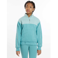 Maglia LeMieux con zip a un quarto Kate Young Rider Pietra Grigio