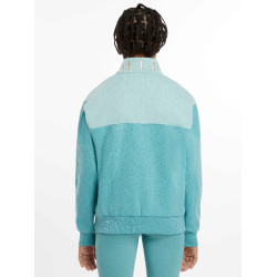 Maglia LeMieux con zip a un quarto Kate Young Rider Laguna Blu