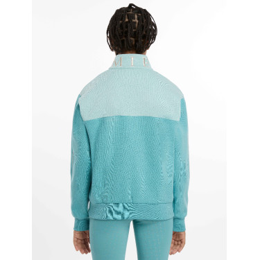 Maglia LeMieux con zip a un quarto Kate Young Rider Laguna Blu