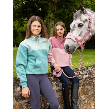 Maglia LeMieux con zip a un quarto Kate Young Rider Laguna Blu