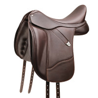 Sella da dressage Bates Plus in cuoio Luxe Marrone Sella da dressage Bates Plus in cuoio Luxe Marrone